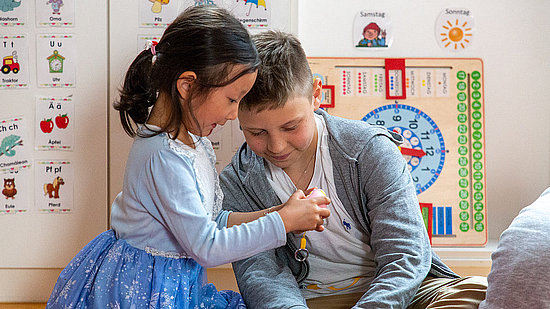 [Translate to English:] Boys Day im Minihaus München Kindergarten